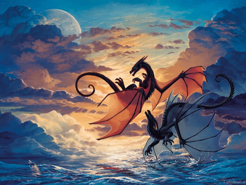 Bright Ocean - Dragon Painting